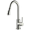 Brushed Nickel Finish Pull-Down Kitchen Faucet LK11B, 1 Hole, 3 Holes
