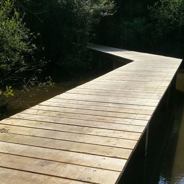 Réalisation de pontons en bois