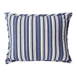 Lexington Striped Sham 40x30cm Blue - Bed Cushions