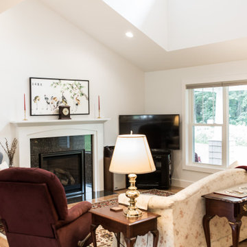 Living Room with Cathedral Ceiling