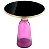 Gbelinda Side Table Purple Glass