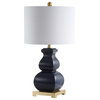 Vienna 25.5" Ceramic LED Table Lamp, Navy