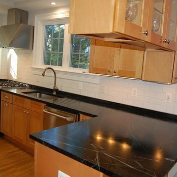 Soap Stone Countertop with Drainer Grooves