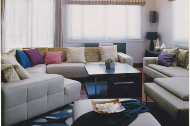 Inspiration for a contemporary living room remodel in Other