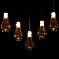 EDISON BULB HAND BLOWN GLASS PENDANT LIGHTING - Products