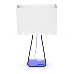 Tube Top Table Lamp in Dark Blue - Table Lamps