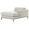 Benedict Modern Grey Fabric Right Facing Chaise