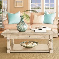 Americana Home Rectangular Cocktail Table with 1 Drawer and 1 Bottom Shelf - Products