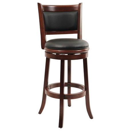29" Augusta Swivel Stool, Cherry