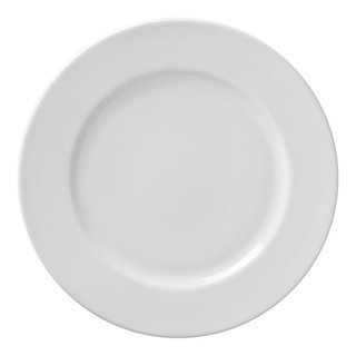 Classic White Luncheon Plates, Set of 6 - Contemporary - Dinner Plates - by  10 Strawberry Street