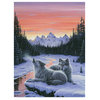 Jeff Tift 'Winters Dawn' Canvas Art, 24"x18"