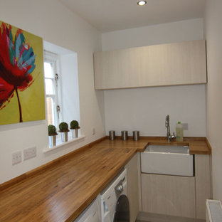 Contemporary utility room in West Midlands.