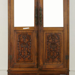 Carved Cabinet with Mirrored Doors - Bedroom Products
