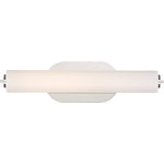 Nuvo Lighting - Nuvo Lighting 62/1324 Lana - 14.25 Inch 13W 1 LED Small Bath Vanity - Lana; LED Small Vanity; Polished Nickel Finish witLana 14.25 Inch 13W  Polished NickelUL: Suitable for damp locations Energy Star Qualified: n/a ADA Certified: YES  *Number of Lights: Lamp: 1-*Wattage:13w LED Module bulb(s) *Bulb Included:Yes *Bulb Type:LED Module *Finish Type:Polished Nickel