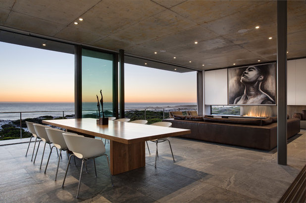 Beach Style Dining Room Gavin Maddock - Pearl Bay house Cape Town SA