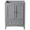 Fresca Oxford 24" Traditional Wood Bathroom Cabinet with 2-door in Gray