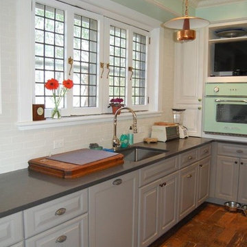 Gray Painted Kitchen Cabinets