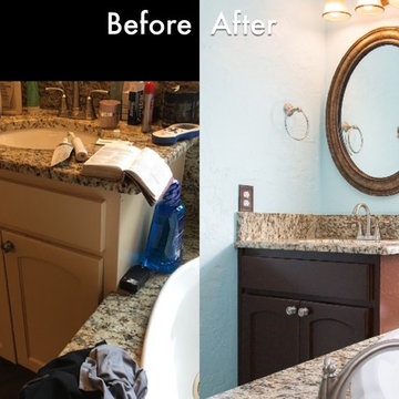 Master Bathroom | Expand and Brighten Shower | Repaint Walls & Ceiling