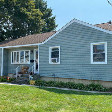 Brentwood Siding - Sage Shakes & Dutch Lap | Alpha Windows & Siding