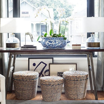 Indigo-Infused Living Room Makeover for Erica Chan Coffman of Honestly WTF