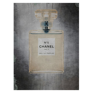 Feminine/Romance Chanel No. 5 Graphic Art on Wrapped Canvas - Contemporary  - Prints And Posters - by Penny Lane Publishing, Inc.