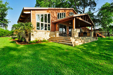 Trendy home design photo in Austin