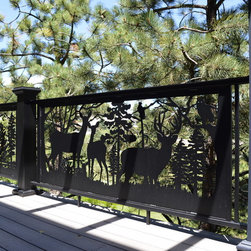 Evergreen CO Home Deck remodeling DEER w/Artistic Railing by NatureRails - Home Improvement
