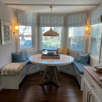 Tisdale Kitchen nook with Built-in bench seat .