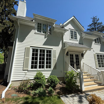 Exterior Front Entry Before | Second Level Addition Montclair NJ