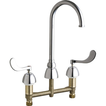 Chicago Faucets 786-GN2AFCABCP Concealed Hot and Cold Sink Faucet
