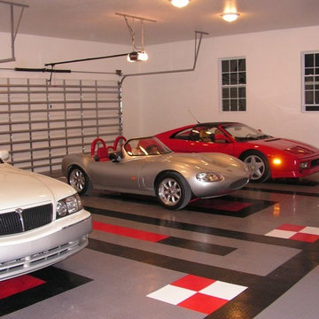 RaceDeck Garage Flooring in English Car Garage -