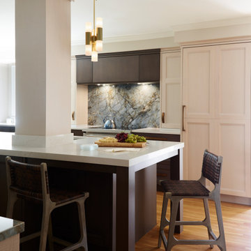 Onyx Porcelain & Calacatta Dorada Nuovo Kitchen