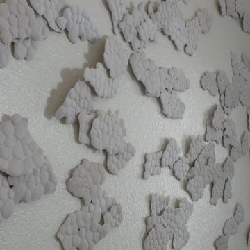 Cumulous; Ceramic Wall Installation (detail 3)