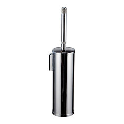 Secret Bath - Cecilia Swarovski Crystals Wall Toilet Brush Holder Set, Polished Chrome - Toilet Brushes & Holders