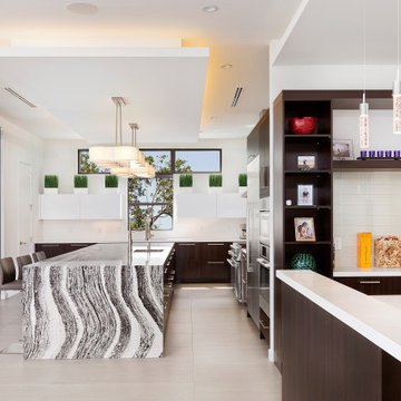 Kitchen and Bar Textured Melamine White Gloss Lacquer