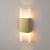 Ansa LED Wall Sconce, Brushed Brass, Frosted