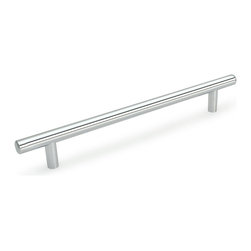 Cosmas - Cosmas 305-224CH Polished Chrome Euro Style Bar Pull - Cabinet And Drawer Handle Pulls
