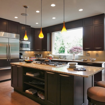 Dark & Charming Kitchen