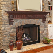 fireplace mantel