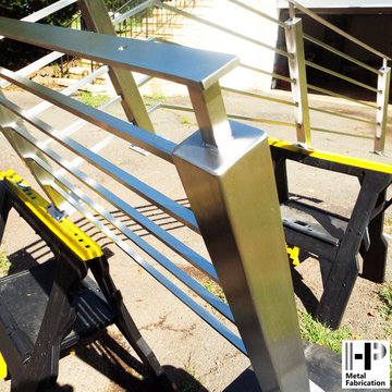 Staircases- Solid bar railing