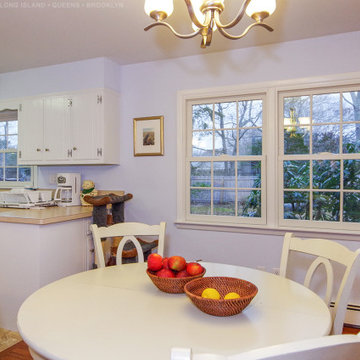 All New Double Hung Windows in Sweet Kitchen - Renewal by Andersen Long Island