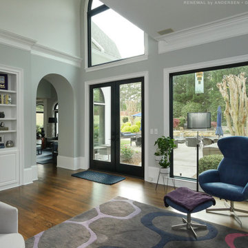 New Black Windows and Doors in Gorgeous Living Room - Renewal by Andersen Georgi