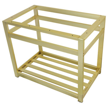 Kingston Brass VSP3722A 37"W x 30"H Console Stand - Brushed Brass
