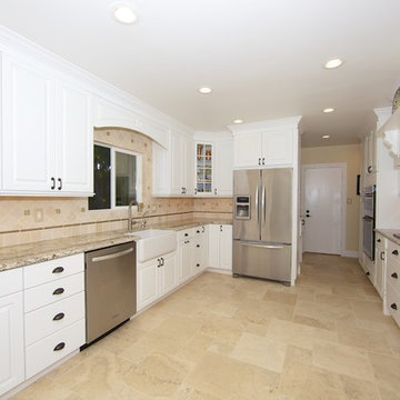 San Diego Vintage White Kitchen Full Design and Renovation