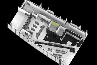 Example of a minimalist home design design in Dallas