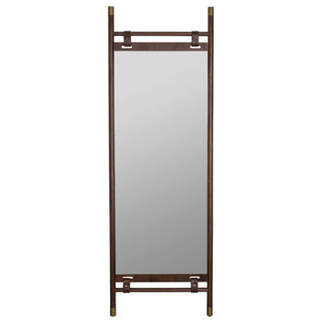 Brown Full Length Floor Mirror, Dutchbone Riva