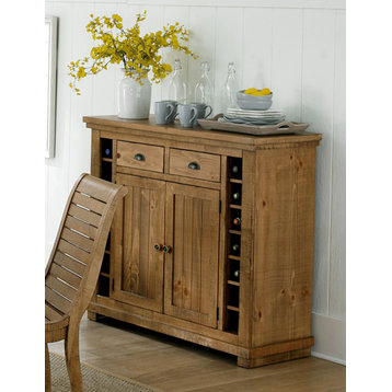 Willow Server - Distressed Pine - Natural