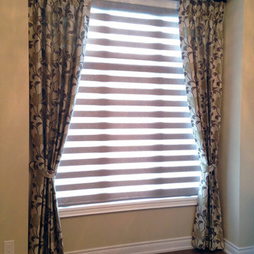 Blinds and Drapes Side panel combinations