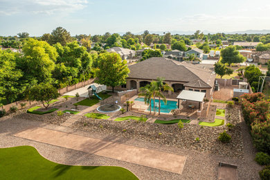 Inspiration for a contemporary pool remodel in Phoenix