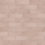 Merola Tile - Coco Matte Orchard Pink Porcelain Floor and Wall Tile - Offering a subway look, our Coco Matte Orchard Pink Porcelain Floor and Wall Tile features a smooth, matte finish, providing decorative appeal that adapts to a variety of stylistic contexts. Containing 100 different print variations that are randomly distributed throughout each case, this pink rectangle tile offers a one-of-a-kind look. With its impervious, frost-resistant features, this tile is an ideal selection for both indoor and outdoor commercial and residential installations, including kitchens, bathrooms, backsplashes, showers, hallways, entryways, patios and fireplace facades. This tile is a perfect choice on its own or paired with other products in the Coco Collection. Tile is the better choice for your space!